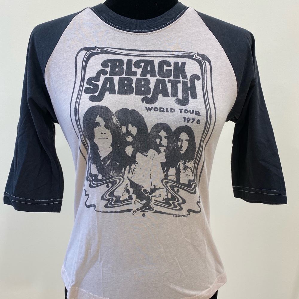 Junk Food women Black Sabbath 3/4 sleeve tee M